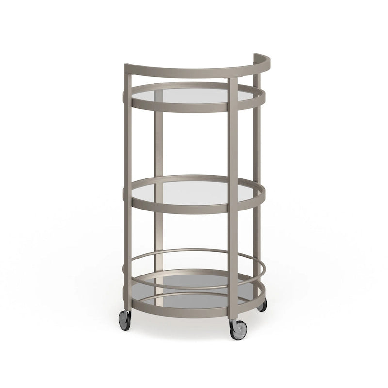 Chariot de bar miroir Silver Orchid Carmen-17