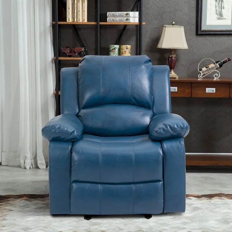 Clihome Faux Leather Recliner Chair with Massage