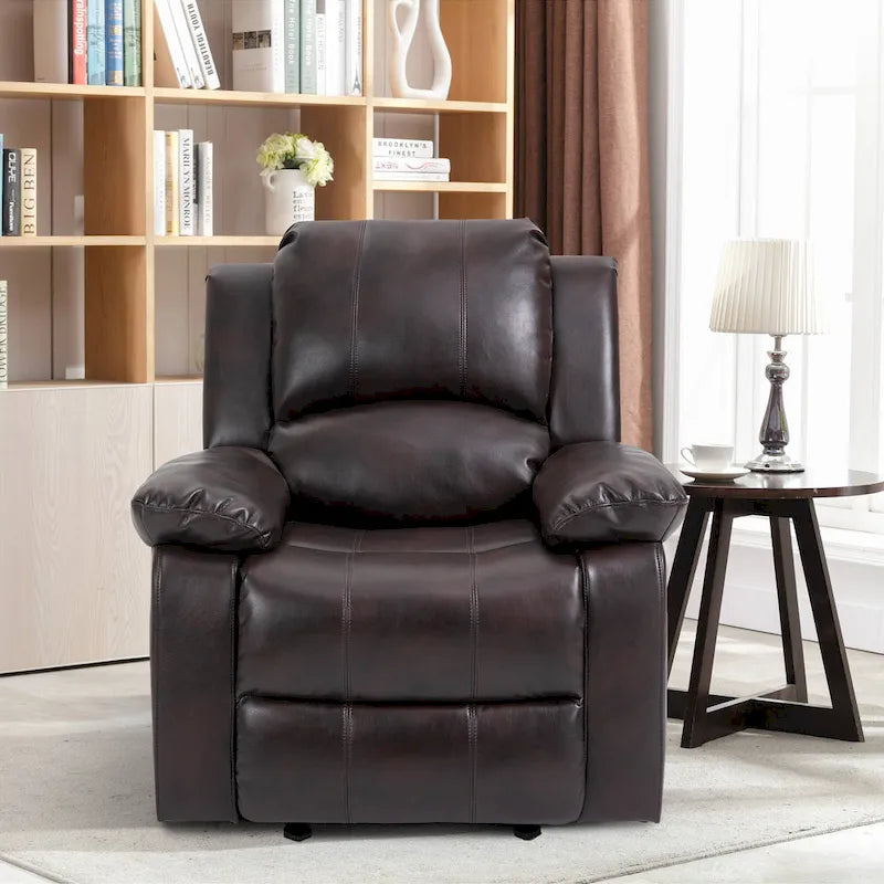 Fauteuil inclinable Clihome en similicuir avec massage-16