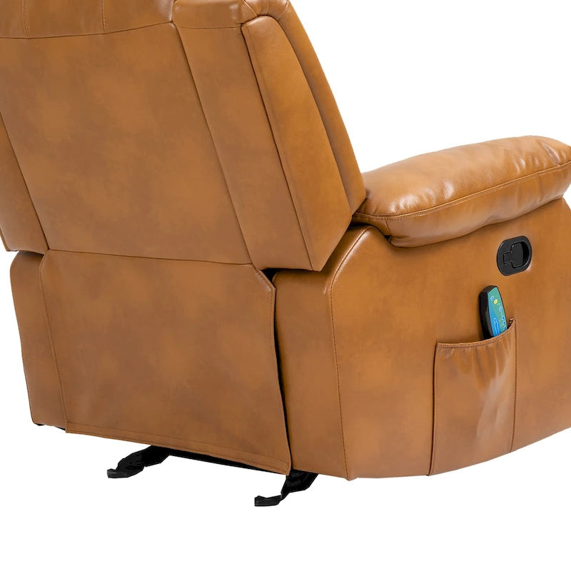 Fauteuil inclinable Clihome en similicuir avec massage-24