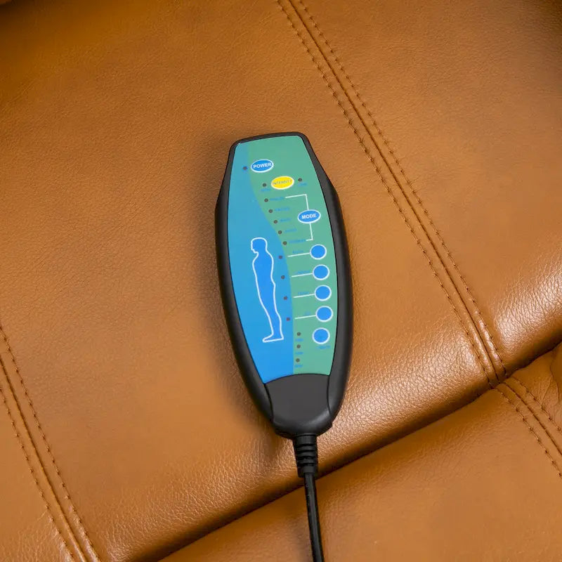 Fauteuil inclinable Clihome en similicuir avec massage-25