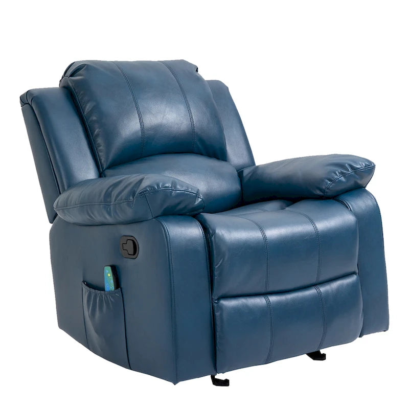 Fauteuil inclinable Clihome en similicuir avec massage-30
