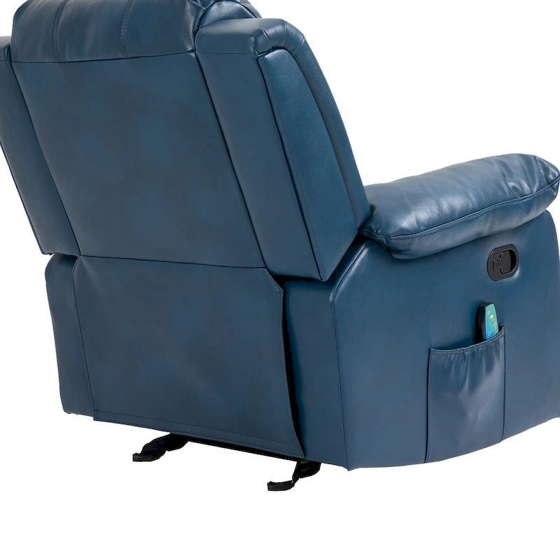 Fauteuil inclinable Clihome en similicuir avec massage-31