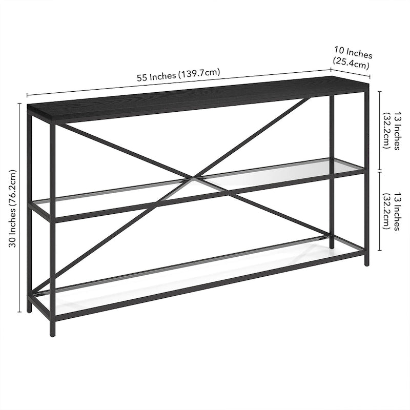 Table console rectangulaire Fionn de 55 pouces de large - 55 pouces de large-6