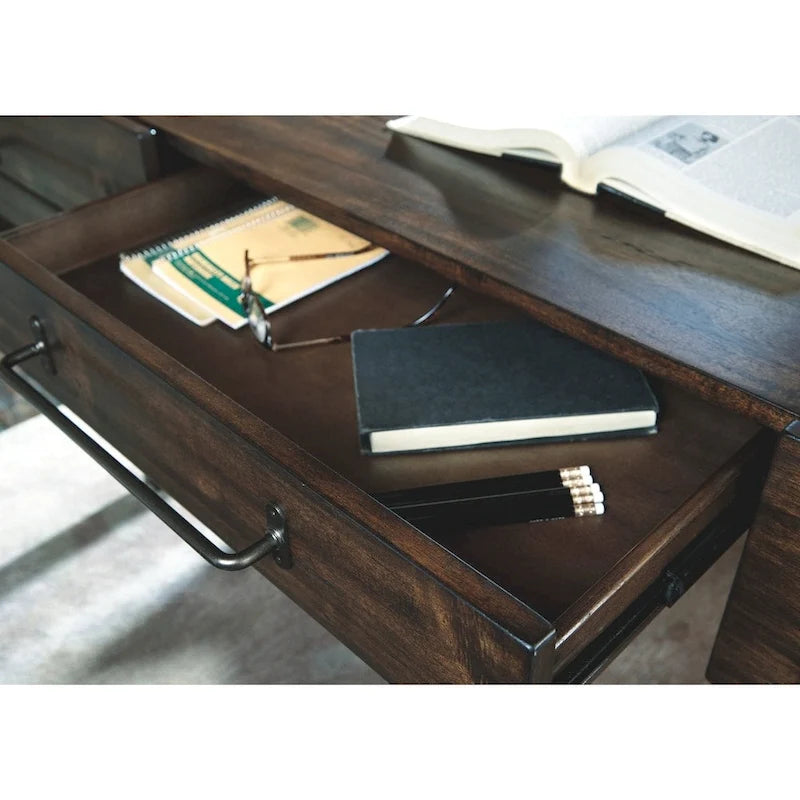 Bureau à domicile marron, design signature d'Ashley Starmore-3