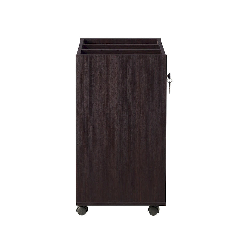 Classeur mobile et verrouillable à 3 tiroirs Jolene de style contemporain, par Furniture of America-10