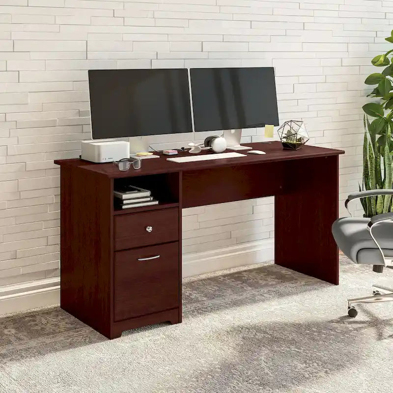 Bureau d'ordinateur Bush Furniture Cabot 60W avec tiroirs et rangement-13