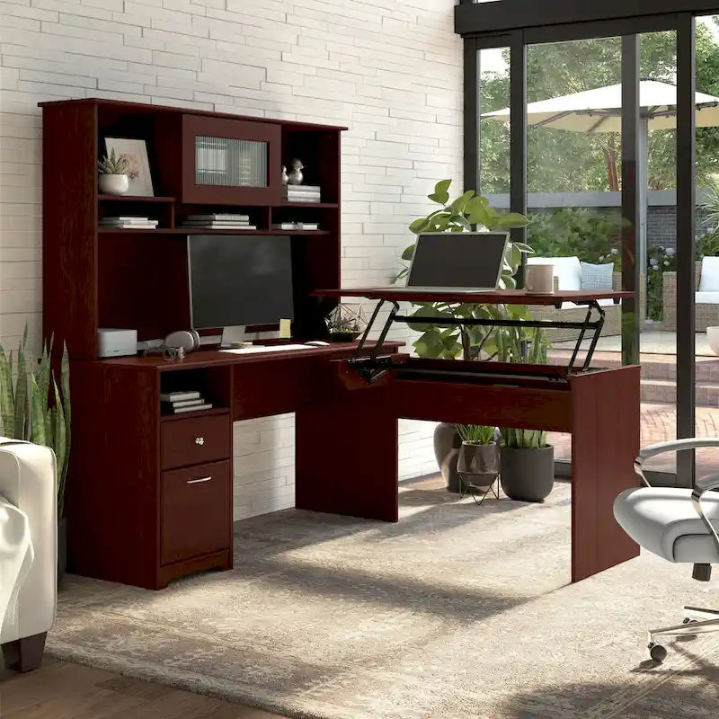 Bureau d'ordinateur Bush Furniture Cabot 60W avec tiroirs et rangement