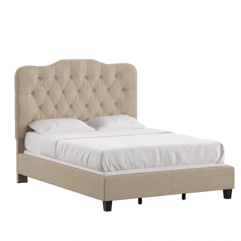 Lit Ginny à dossier cambré réglable en losanges par iNSPIRE Q Classic-36