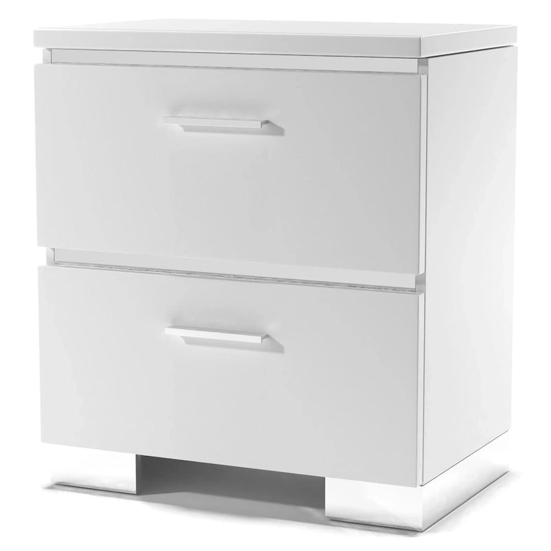 Ensemble de lit Champs Contemporary Queen en bois massif avec rangement et port USB, composé de 3 panneaux, par Furniture of America-11