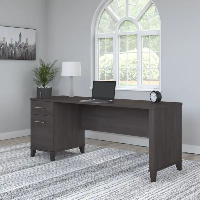 Bureau de bureau Bush Furniture Somerset 72W avec tiroirs de rangement-50