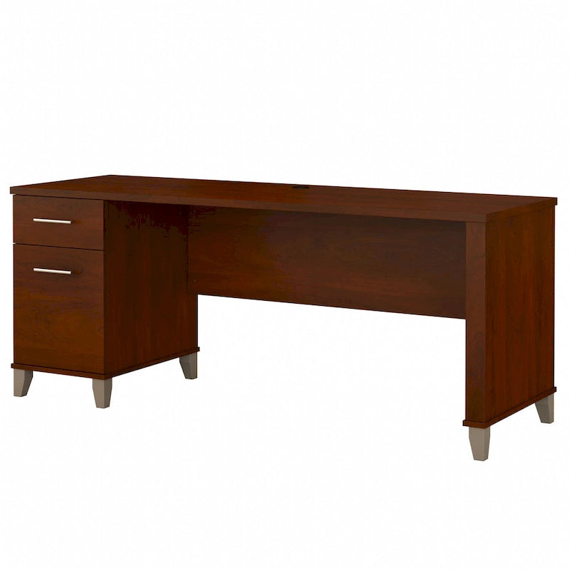 Bureau de bureau Bush Furniture Somerset 72W avec tiroirs de rangement-3