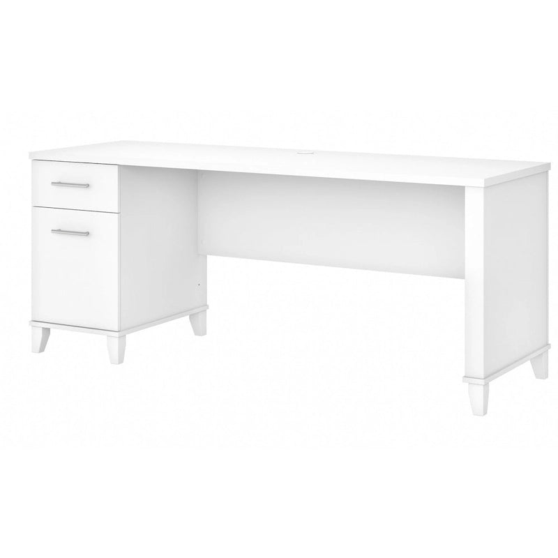 Bureau de bureau Bush Furniture Somerset 72W avec tiroirs de rangement-12