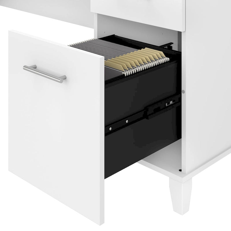 Bureau de bureau Bush Furniture Somerset 72W avec tiroirs de rangement-16