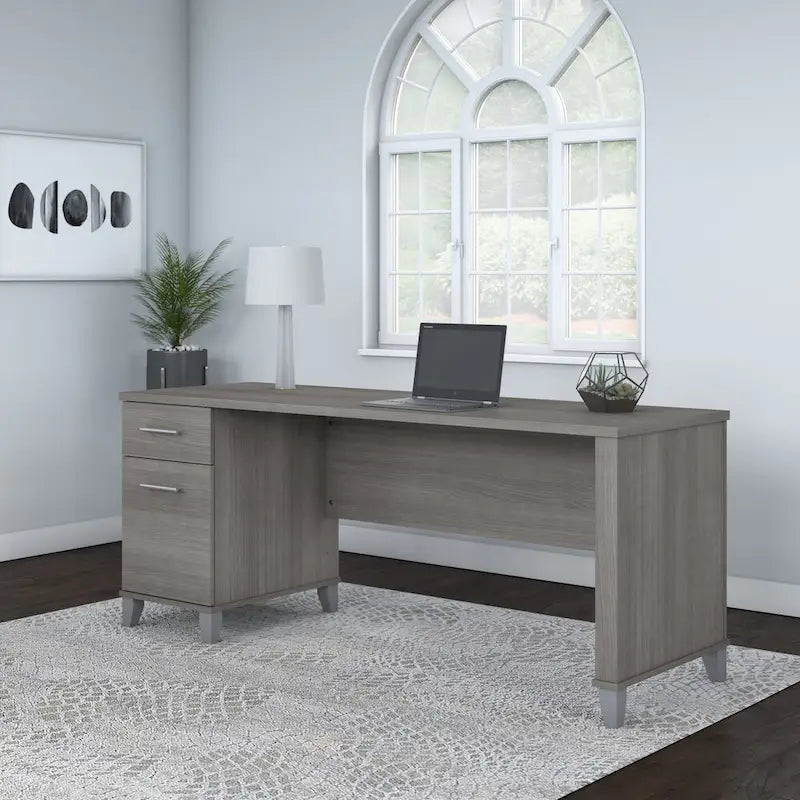 Bureau de bureau Bush Furniture Somerset 72W avec tiroirs de rangement-20