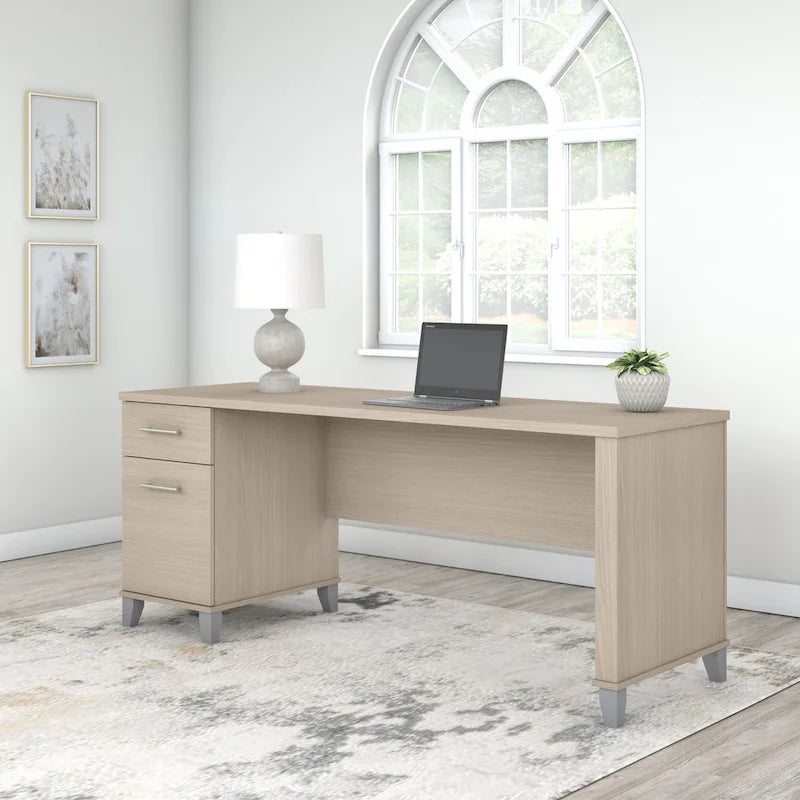 Bureau de bureau Bush Furniture Somerset 72W avec tiroirs de rangement-31