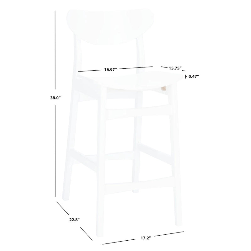Tabouret de bar Glennie de SAFAVIEH - 43 cm L x 58 cm P x 97 cm H-24