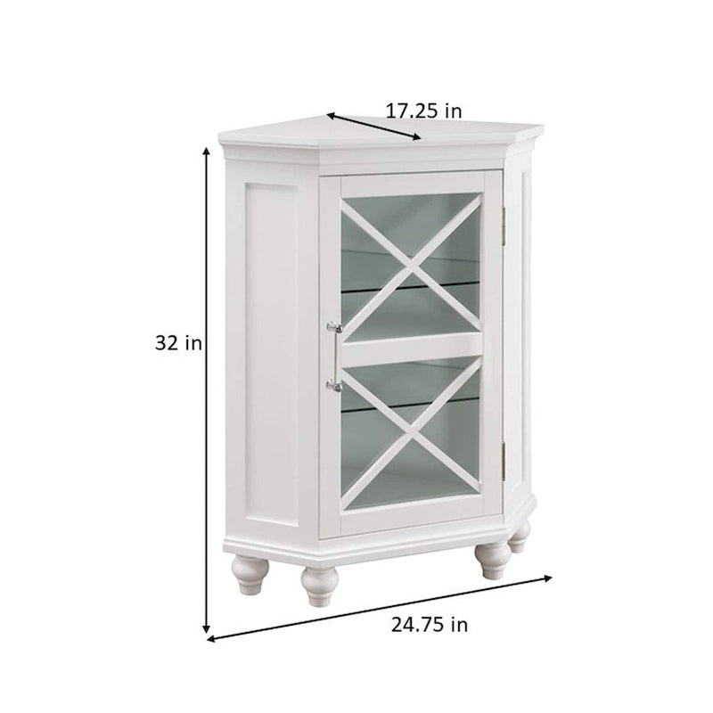 Meuble d'angle en bois Teamson Home Blue Ridge-3