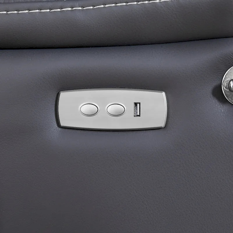 Fauteuil inclinable électrique Liyasi Zero Gravity offrant une position allongée confortable, massage, chauffage, support pour téléphone, poches latérales et port de chargement USB.-13