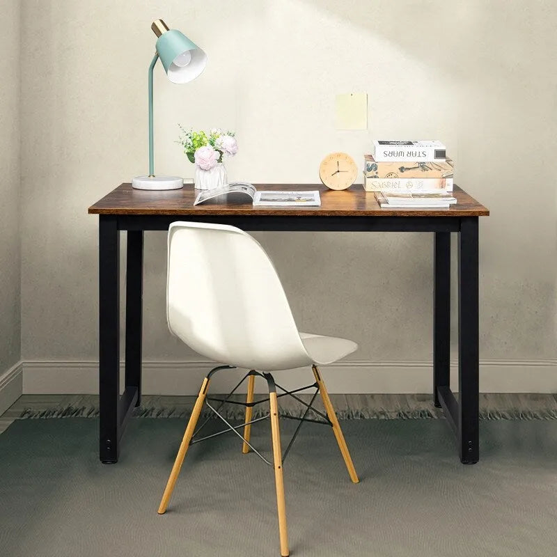Bureau d'ordinateur en bois de style simple-2