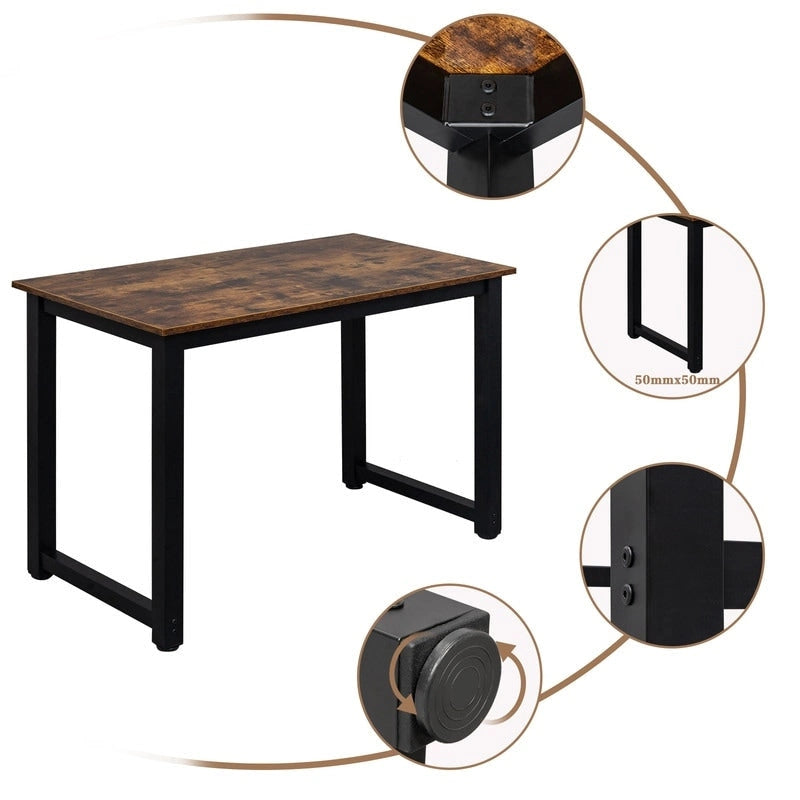 Bureau d'ordinateur en bois de style simple-6