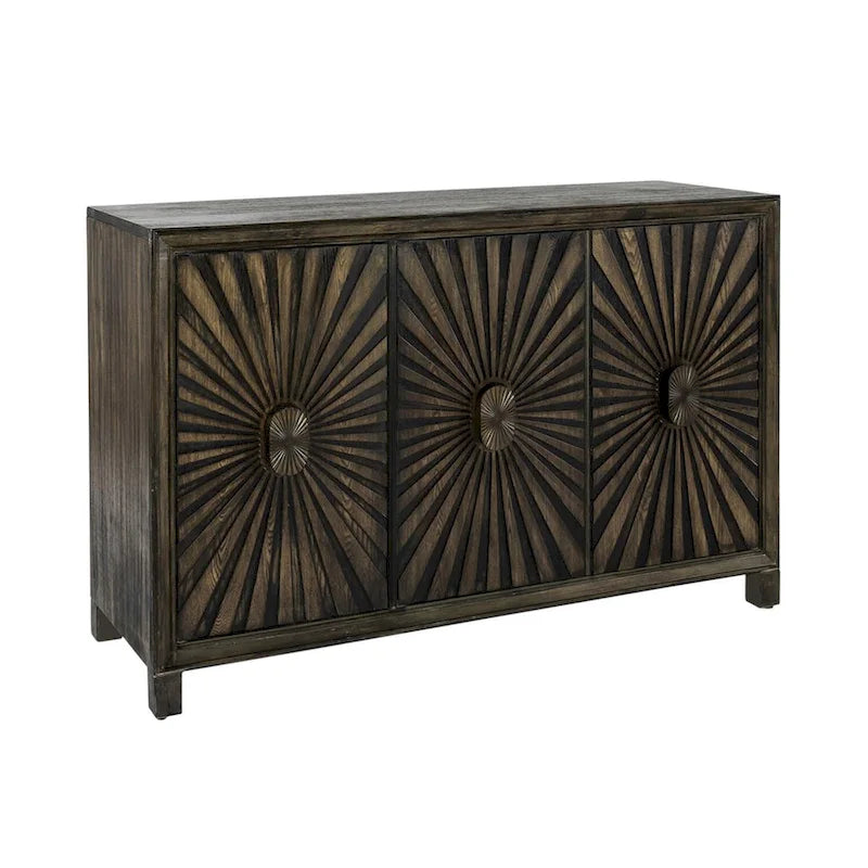 Meuble d'appoint Chaucer pour whisky vieilli, 3 portes-2