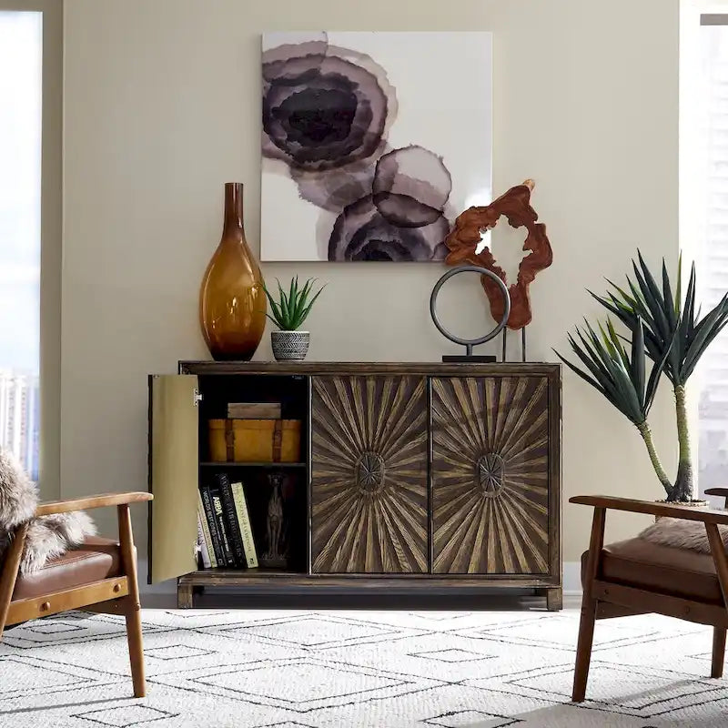 Meuble d'appoint Chaucer pour whisky vieilli, 3 portes-10