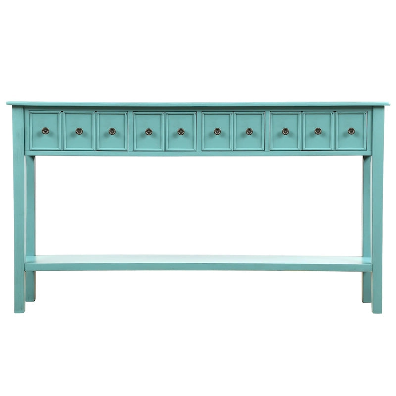 Console d'entrée longue rustique à 4 tiroirs Harper &amp; Bright Designs-20