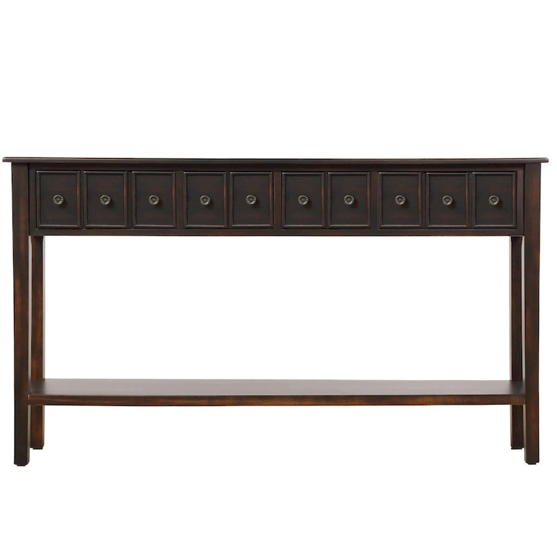 Console d'entrée longue rustique à 4 tiroirs Harper &amp; Bright Designs-21