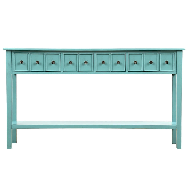 Console d'entrée longue rustique à 4 tiroirs Harper &amp; Bright Designs-7