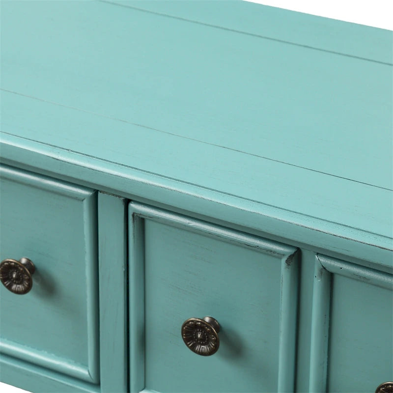 Console d'entrée longue rustique à 4 tiroirs Harper &amp; Bright Designs-11