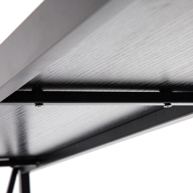 Table console étroite à cadre en fer croisé et panneau Triamine-6