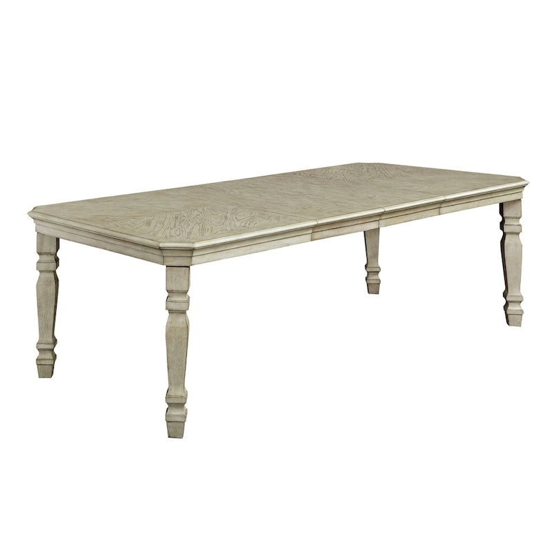 Ensemble de salle à manger traditionnel Tani en bois blanc, 9 pièces, par Furniture of America-3