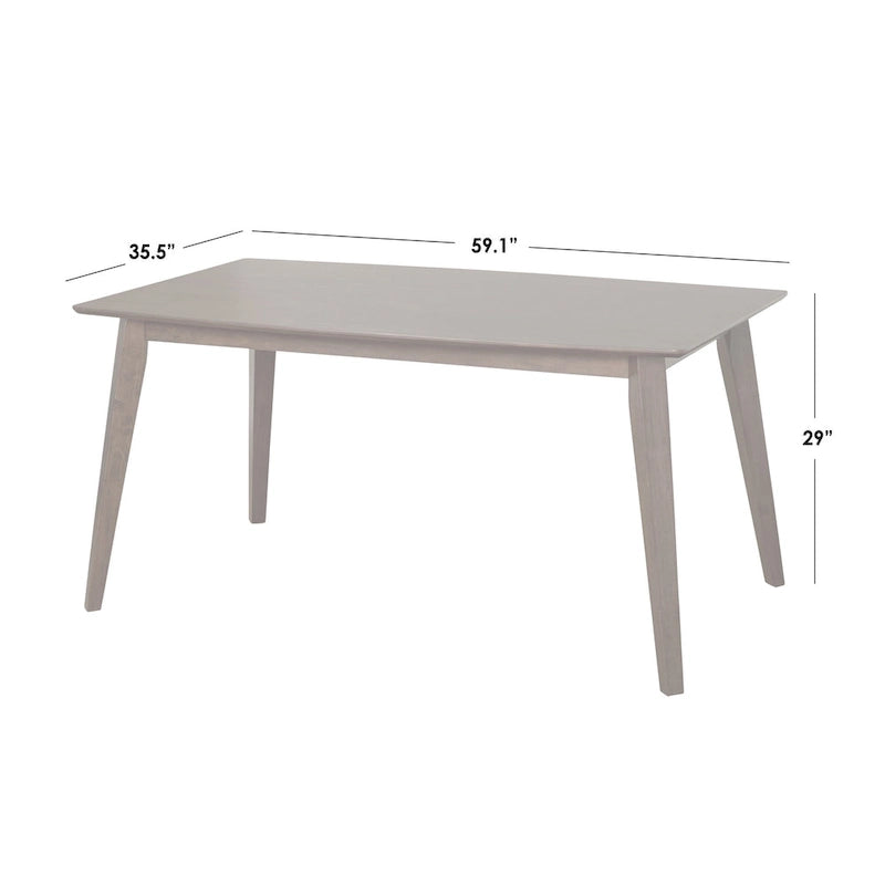 Table de salle à manger Bernard style milieu du siècle, pour une vie simple-5