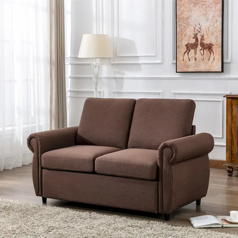 Canapé-lit convertible Merax avec matelas à mémoire de forme simple-17