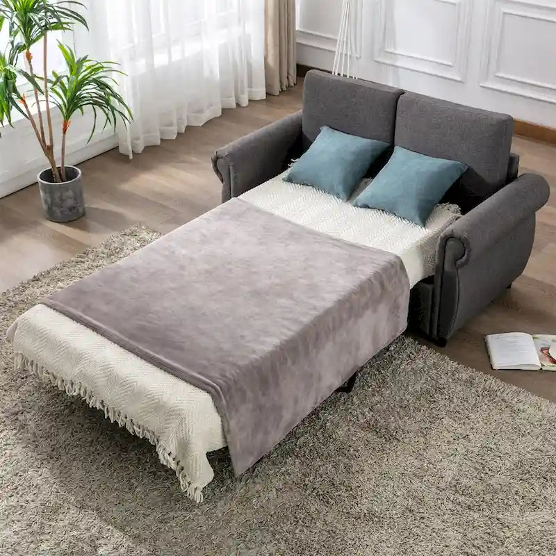 Canapé-lit convertible Merax avec matelas à mémoire de forme simple-11