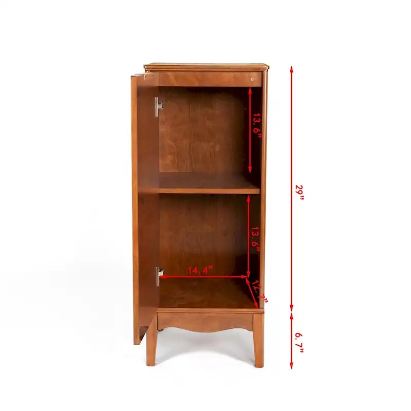 Armoire à linge de salle de bain avec étagères réglables-4