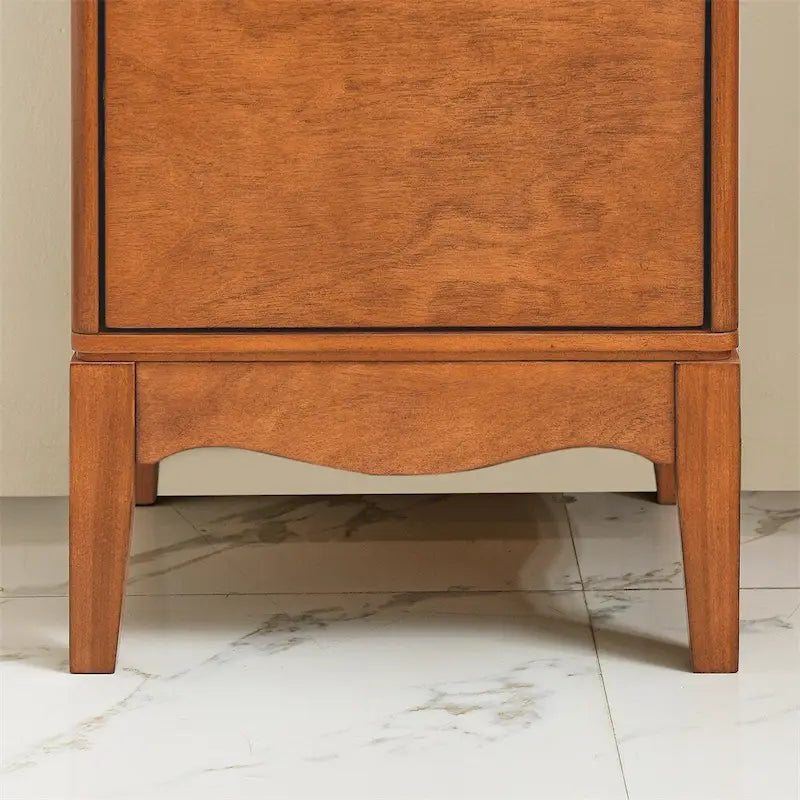 Armoire à linge de salle de bain avec étagères réglables-5