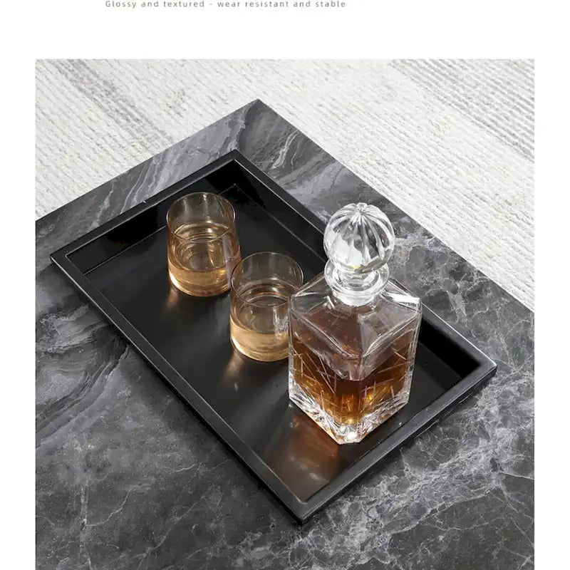 Table basse carrée JASIWAY Light Luxury en pierre frittée-4