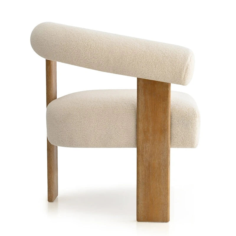 Fauteuil rembourré en boucle