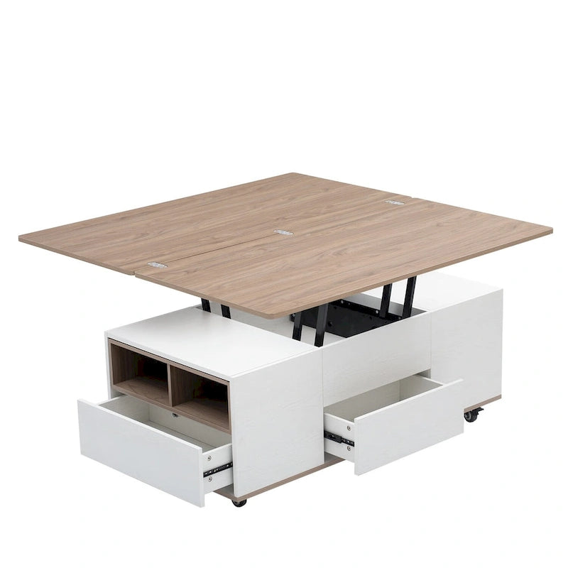 Table basse multifonctionnelle Merax Modern à plateau relevable-5