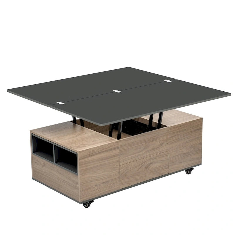 Table basse multifonctionnelle Merax Modern à plateau relevable-15