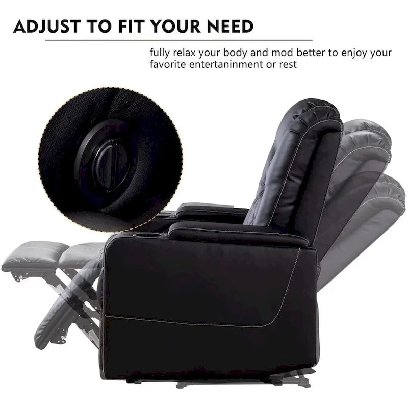 Fauteuil inclinable électrique multifonction Ebello pour home cinéma-10