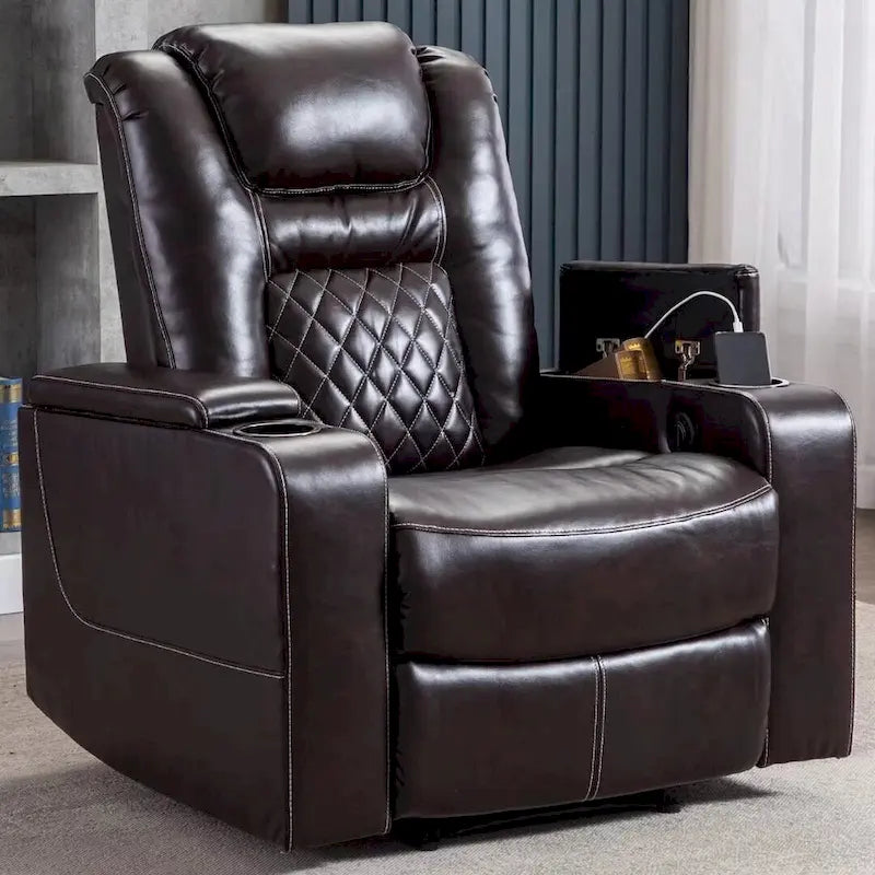 Fauteuil inclinable électrique multifonction Ebello pour home cinéma-18