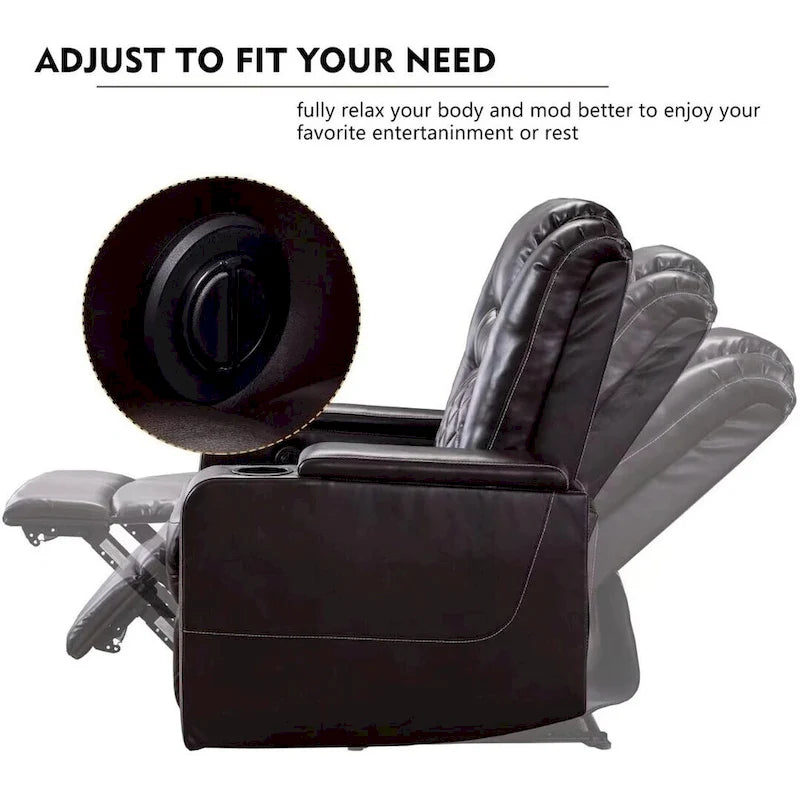 Fauteuil inclinable électrique multifonction Ebello pour home cinéma-24