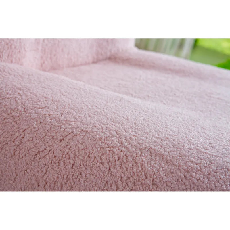 Fauteuil pivotant moderne en velours-8