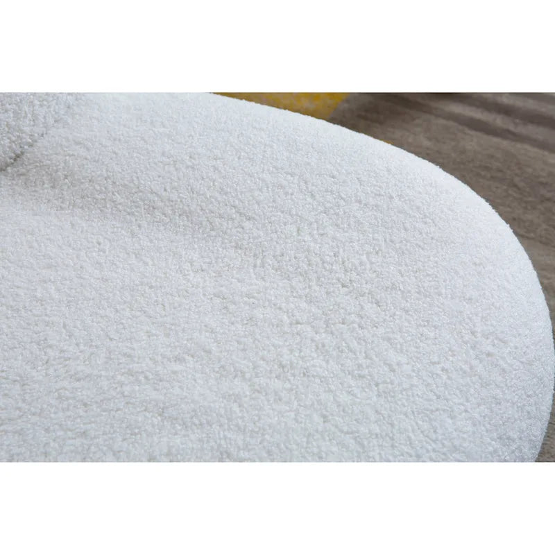 Fauteuil pivotant moderne en velours-20