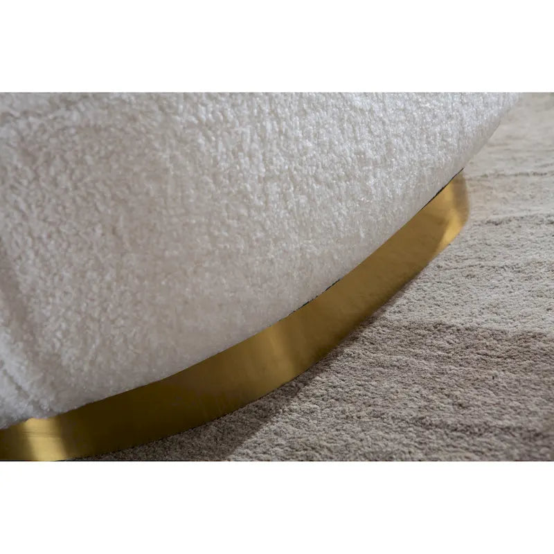 Fauteuil pivotant moderne en velours-21