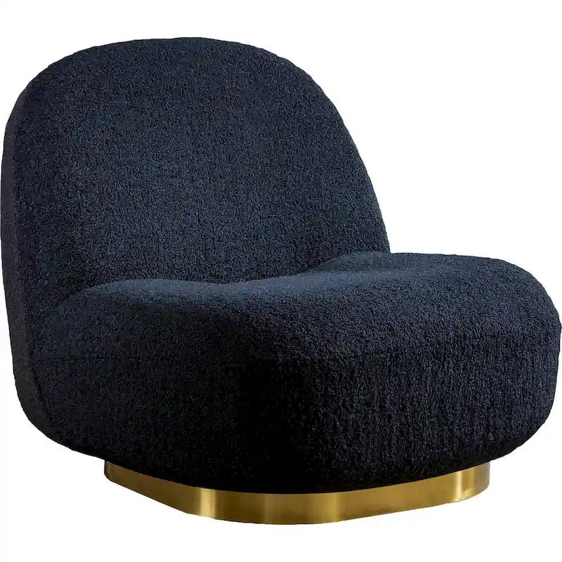 Fauteuil pivotant moderne en velours-24