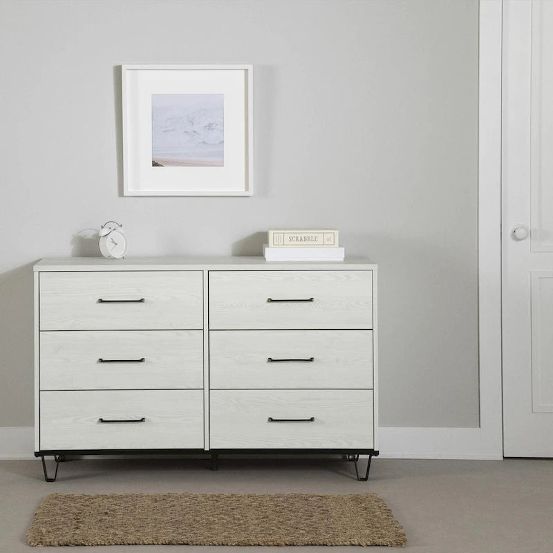 Commode double à 6 tiroirs South Shore Arlen-4